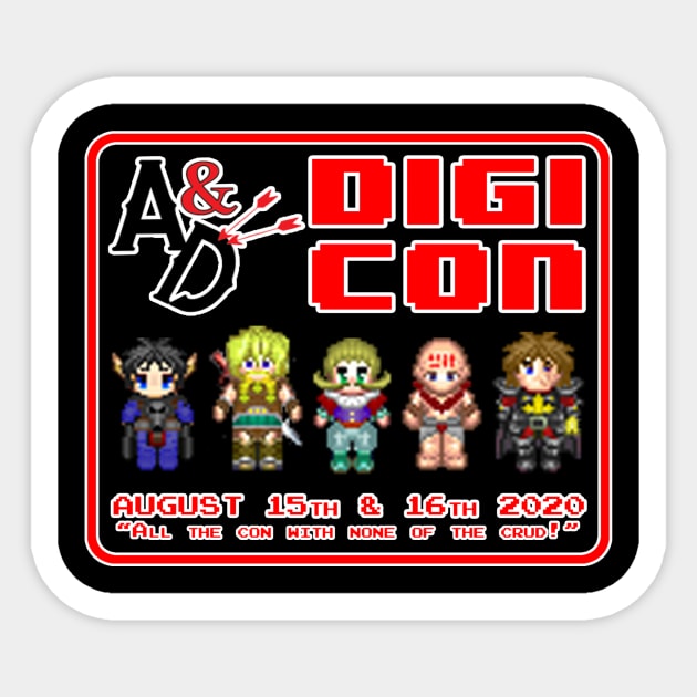 Authors and Dragons Digi-con 2 Sticker by AuthorsandDragons